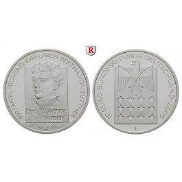 Bundesrepublik Deutschland, 10 Euro 2005, Bertha von Suttner, F, bfr., J. 517