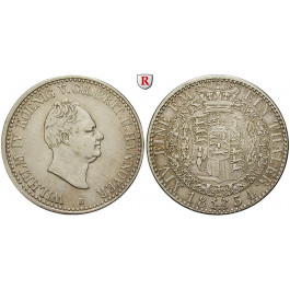 Braunschweig, Königreich Hannover, Wilhelm IV., Taler 1834, ss/ss-vz