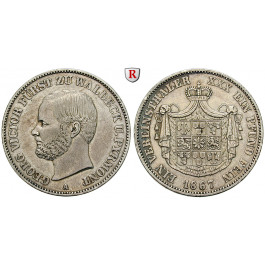 Waldeck, Fürstentum, Georg Victor, Vereinstaler 1867, ss+