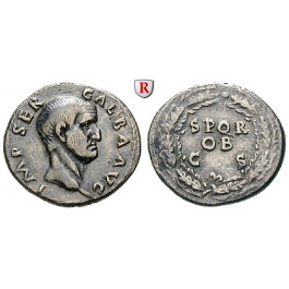 Römische Kaiserzeit, Galba, Denar Juli 68-Jan.69, ss