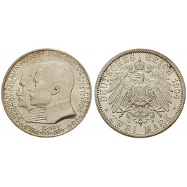 Deutsches Kaiserreich, Hessen, Ernst Ludwig, 2 Mark 1904, Philipp der Großmütige, st, J. 74