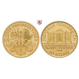 Österreich, 2. Republik, 10 Euro seit 2002, 3,11 g fein, st