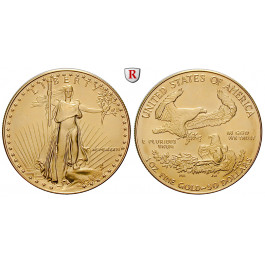 USA, 50 Dollars seit 1986, 31,1 g fein, st