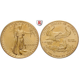 USA, 25 Dollars seit 1986, 15,55 g fein, st