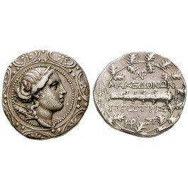 Makedonien-Römische Provinz, Freistaat, Tetradrachme 158-150 v.Chr., ss+