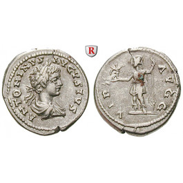 Römische Kaiserzeit, Caracalla, Denar 199-200, ss
