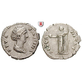 Römische Kaiserzeit, Faustina I., Frau des Antoninus Pius, Denar nach 141, ss