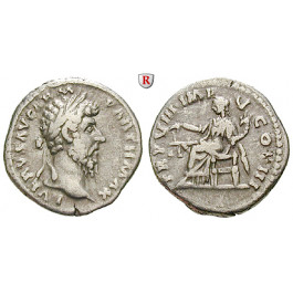 Römische Kaiserzeit, Lucius Verus, Denar 168, ss