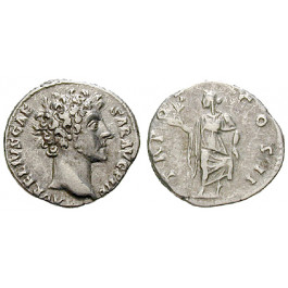 Römische Kaiserzeit, Marcus Aurelius, Caesar, Denar 146-147, ss