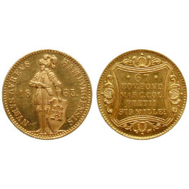 Hamburg, Stadt, Dukat 1865, f.st