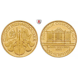 Österreich, 2. Republik, 200 Schilling 1991-2001, 3,11 g fein, st