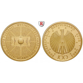 Bundesrepublik Deutschland, 100 Euro 2005, nach unserer Wahl, A-J, 15,55 g fein, st, J. 516