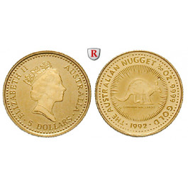Australien, Elizabeth II., 5 Dollars seit 1986, 1,56 g fein, st