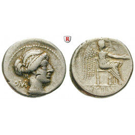 Römische Republik, M. Cato, Denar, f.ss