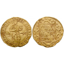 Niederlande, Zwolle, Doppeldukat 1656, ss