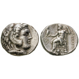 Makedonien, Königreich, Alexander III. der Grosse, Tetradrachme 305-290 v.Chr., ss
