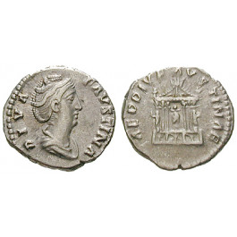 Römische Kaiserzeit, Faustina I., Frau des Antoninus Pius, Denar nach 141, ss