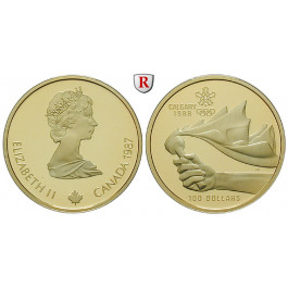 Kanada, Elizabeth II., 100 Dollars 1987, 7,78 g fein, PP