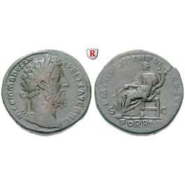 Römische Kaiserzeit, Commodus, Sesterz 186, ss-vz/ss+