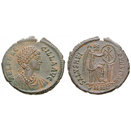 Römische Kaiserzeit, Aelia Flaccilla, Frau Theodosius I., Bronze 383-388, vz