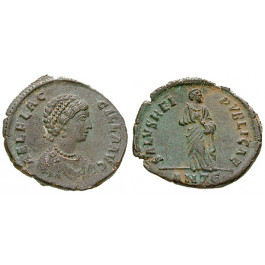 Römische Kaiserzeit, Aelia Flaccilla, Frau Theodosius I., Bronze 383-388, ss-vz