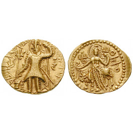 Baktrien und Indien, Kuschan, Vasu Deva II., Stater ca. 240-270, st