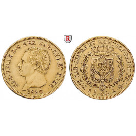 Italien, Königreich Sardinien, Carlo Felice, 80 Lire 1830, 23,23 g fein, ss