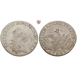 Brandenburg-Preussen, Königreich Preussen, Friedrich II., Reichstaler 1785, ss+
