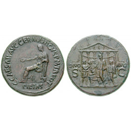 Römische Kaiserzeit, Caligula, Sesterz 37-38, ss+/vz