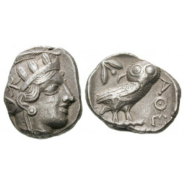 Attika, Athen, Tetradrachme nach 449 v.Chr., ss+