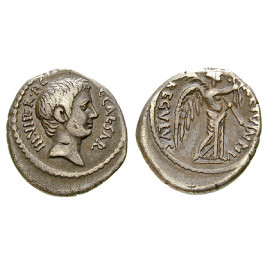 Römische Republik, Octavian, Denar 42 v. Chr., ss