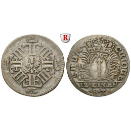 Brandenburg-Preussen, Kurfürstentum Brandenburg, Friedrich III., 1/12 Taler 1693, ss