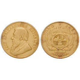 Südafrika, Südafrikanische Republik, Pond 1898, 7,32 g fein, ss