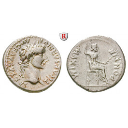 Römische Kaiserzeit, Tiberius, Denar 14-37, ss