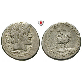 Römische Republik, Mn. Fonteius, Denar 85 v.Chr., ss