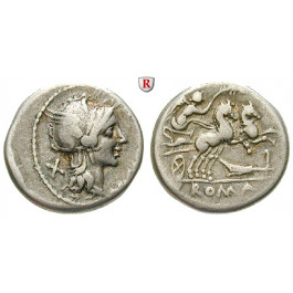 Römische Republik, M. Cipius, Denar, f.ss