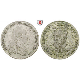 Windischgrätz, Grafschaft, Josef Niklas, 20 Kreuzer 1777, ss