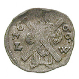 Braunschweig, Braunschweig-Calenberg-Hannover, Johann Friedrich, Einseitiger Pfennig 1666, ss