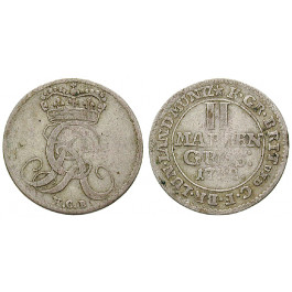 Braunschweig, Braunschweig-Calenberg-Hannover, Georg I. Ludwig, 2 Mariengroschen 1718, ss