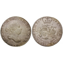Braunschweig, Braunschweig-Calenberg-Hannover, Georg III., 2/3 Taler 1789, vz