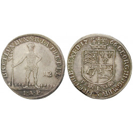 Braunschweig, Braunschweig-Calenberg-Hannover, Georg III., 1/3 Taler 1766, ss+