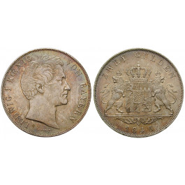 Bayern, Königreich, Ludwig I., Doppelgulden 1846, vz+