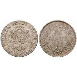 Bremen, Stadt, 36 Grote 1841, vz+