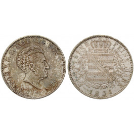 Sachsen, Königreich Sachsen, Anton, Konventionstaler 1831, vz