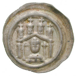 Magdeburg, Bistum, Wilbrand von Käfernburg, Brakteat 1240-1250, ss+