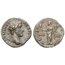 Römische Kaiserzeit, Antoninus Pius, Denar 145-161, ss