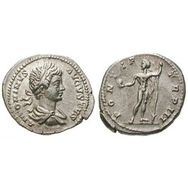 Römische Kaiserzeit, Caracalla, Denar 200 n.Chr., ss+