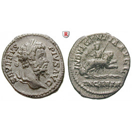 Römische Kaiserzeit, Septimius Severus, Denar 203, ss+