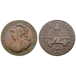 Frankreich, Monnaies de confiance, 6 Blancs 1791 ( AN 3), ss