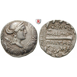 Makedonien-Römische Provinz, Freistaat, Tetradrachme 158-150 v.Chr., ss